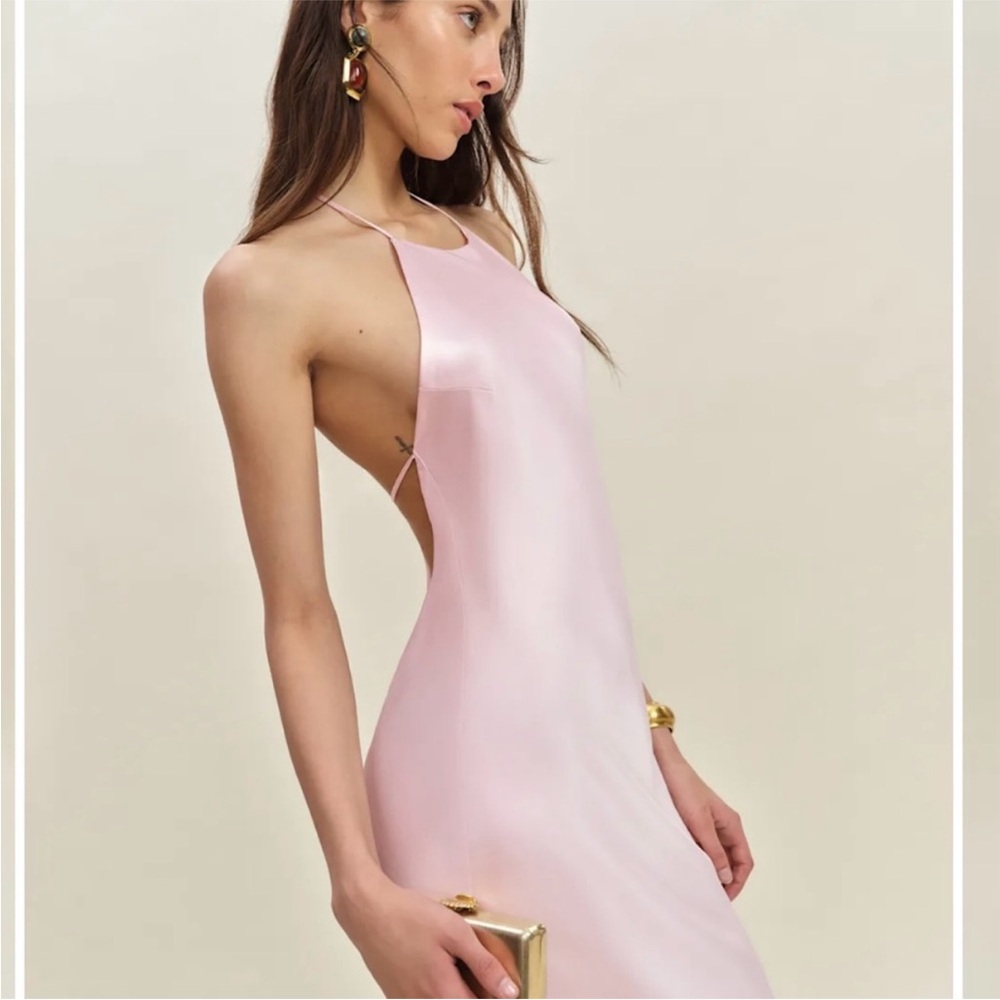 Reformation Pink Backless Dress - Picture 2 of 6